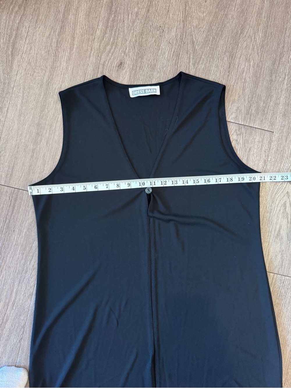 Dress Barn Black Duster/Sleeveless Cardigan - Picture 7 of 8